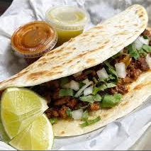 Mega Quesadilla Pastor + Papas Fritas