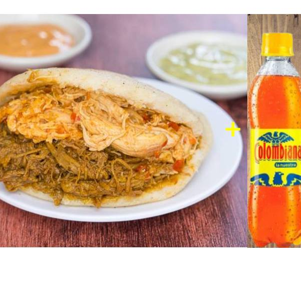 Arepa Mixta + Colombiana