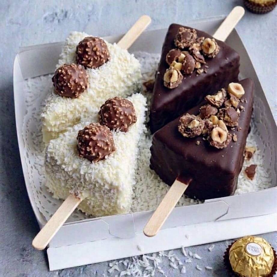 Paleta de Cheesecake con Ferrero