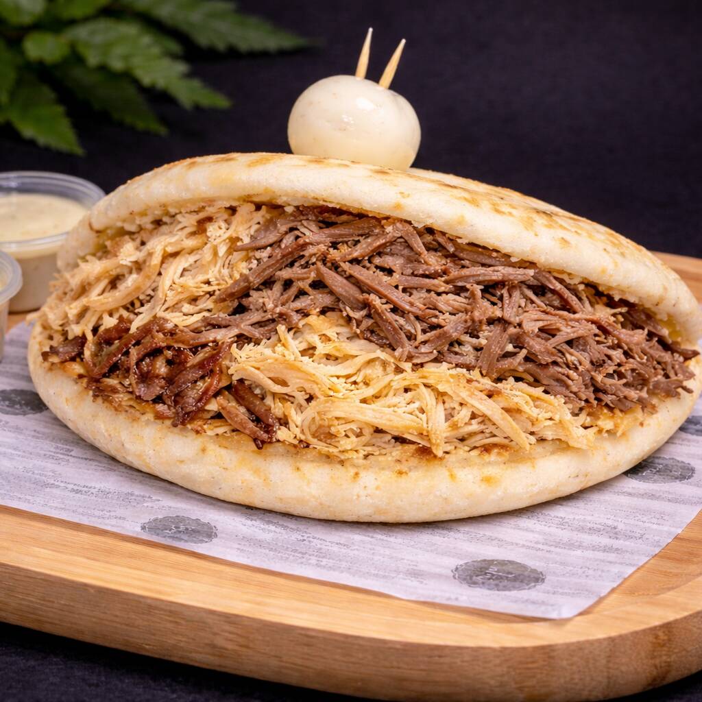 Arepa Mixta Carne/Pollo