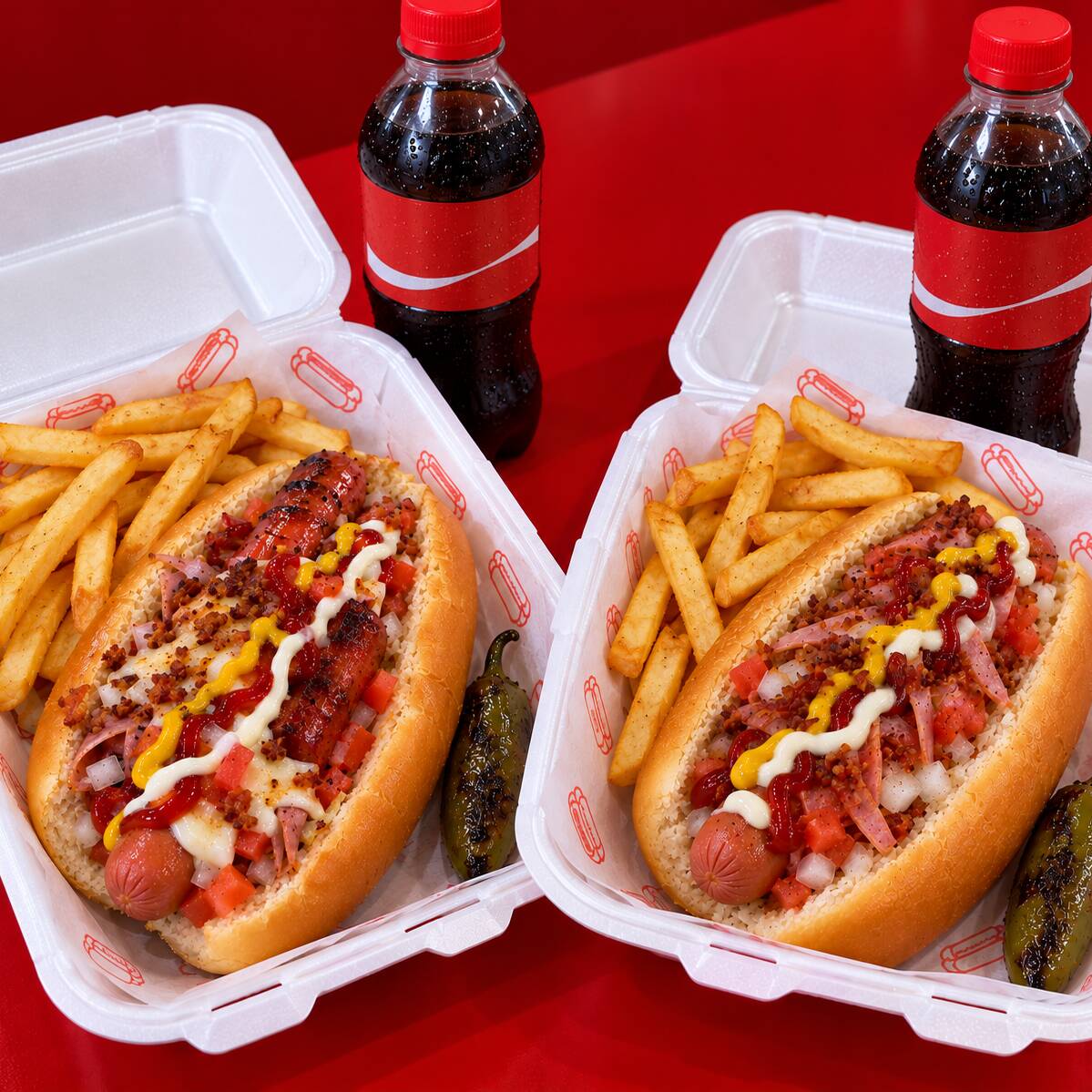 DOGOS PARA DOS COMBO HOT DOG