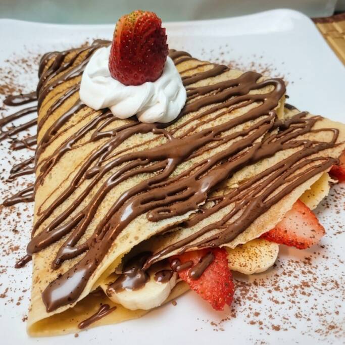 Crepe Nutella, Fresa, Banano