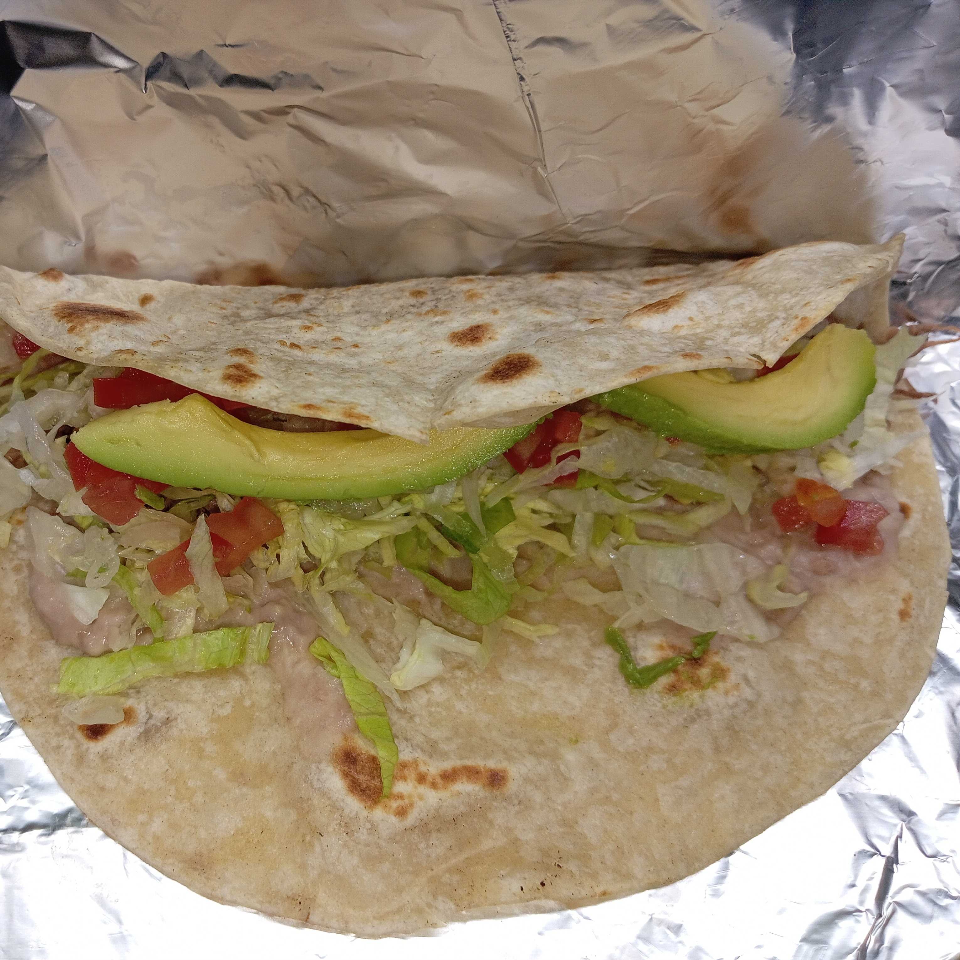 Taco de Deshebrada de Harina