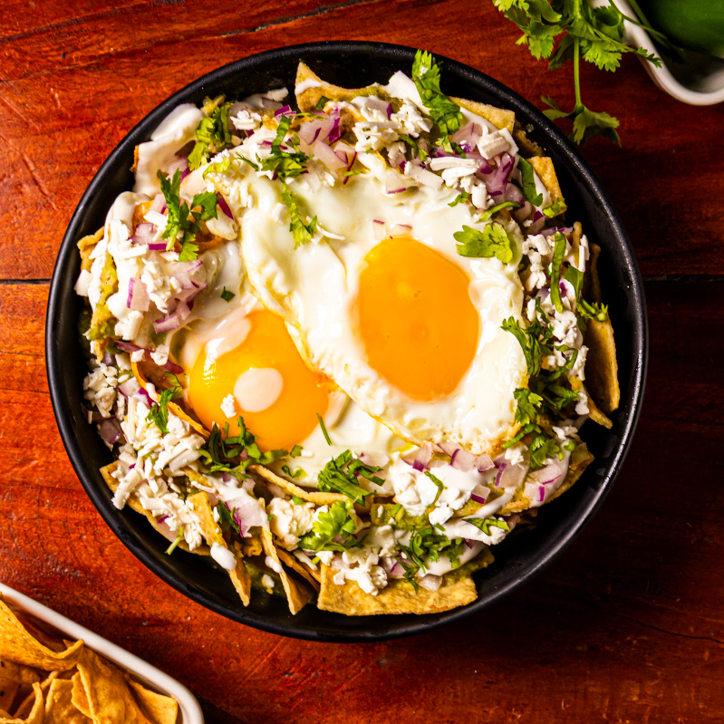 Chilaquiles Verdes con Huevo