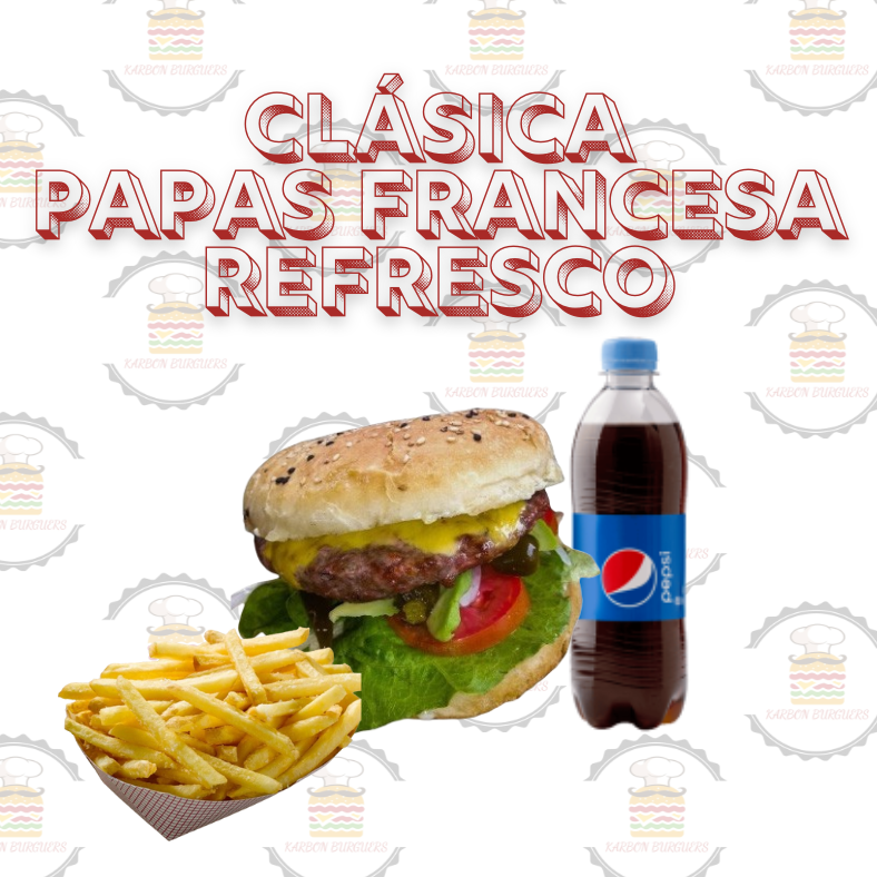 Hamburguesa Clásica Combo