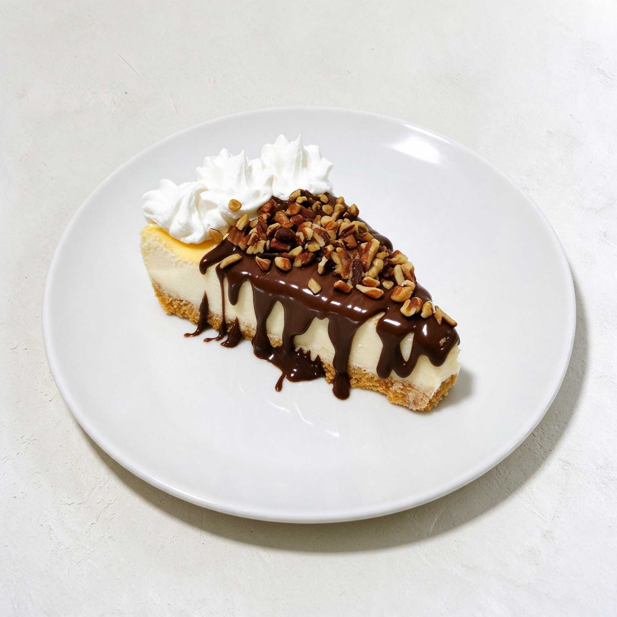 Pastel de Queso con Nutella y Nueces
