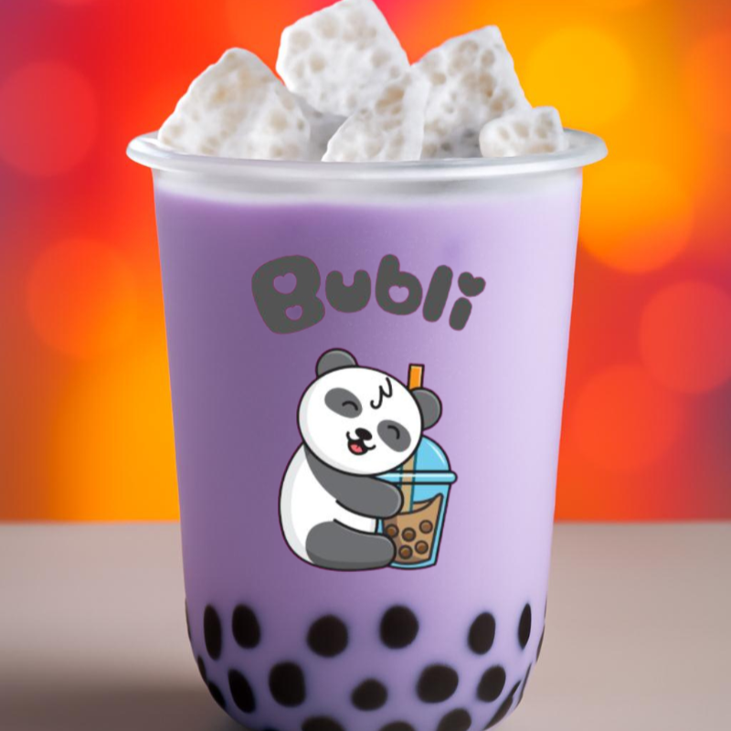 Taro con Perlas de Tapioca