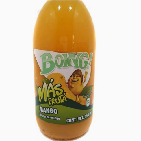 Boing de Botellín de Tapa Rosca Sabor Mango
