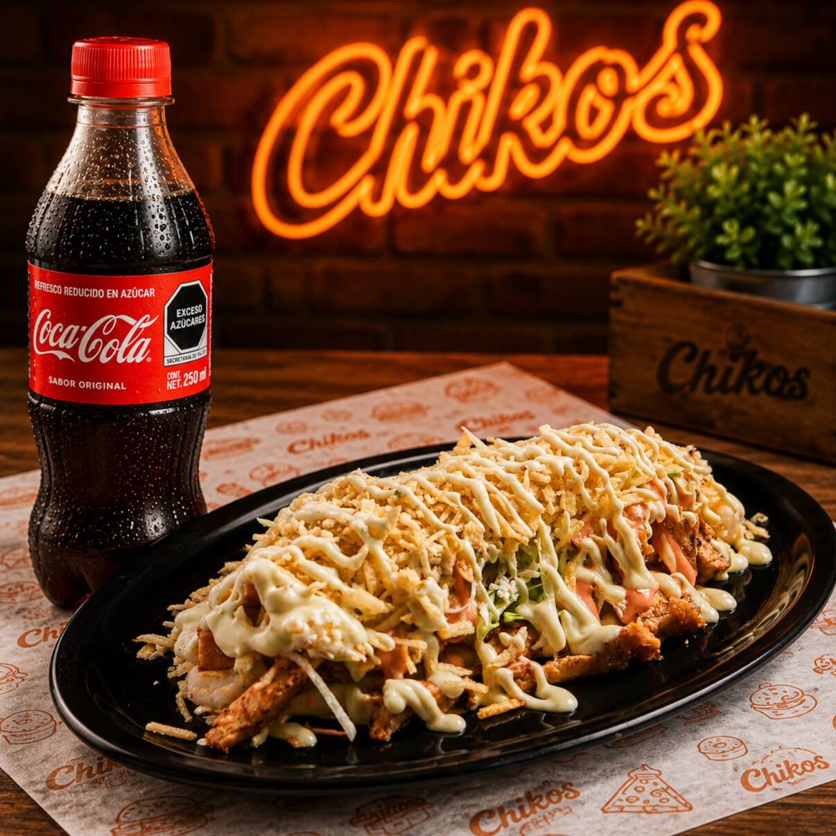Chuzo de Pollo + Coca Cola Original 250 Ml
