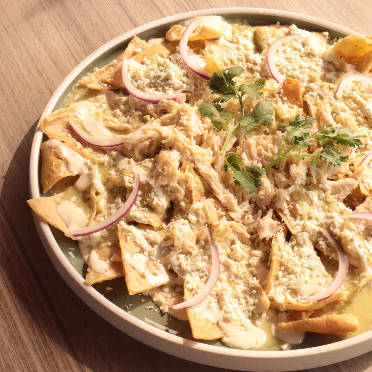 Chilaquiles Verdes con Pollo