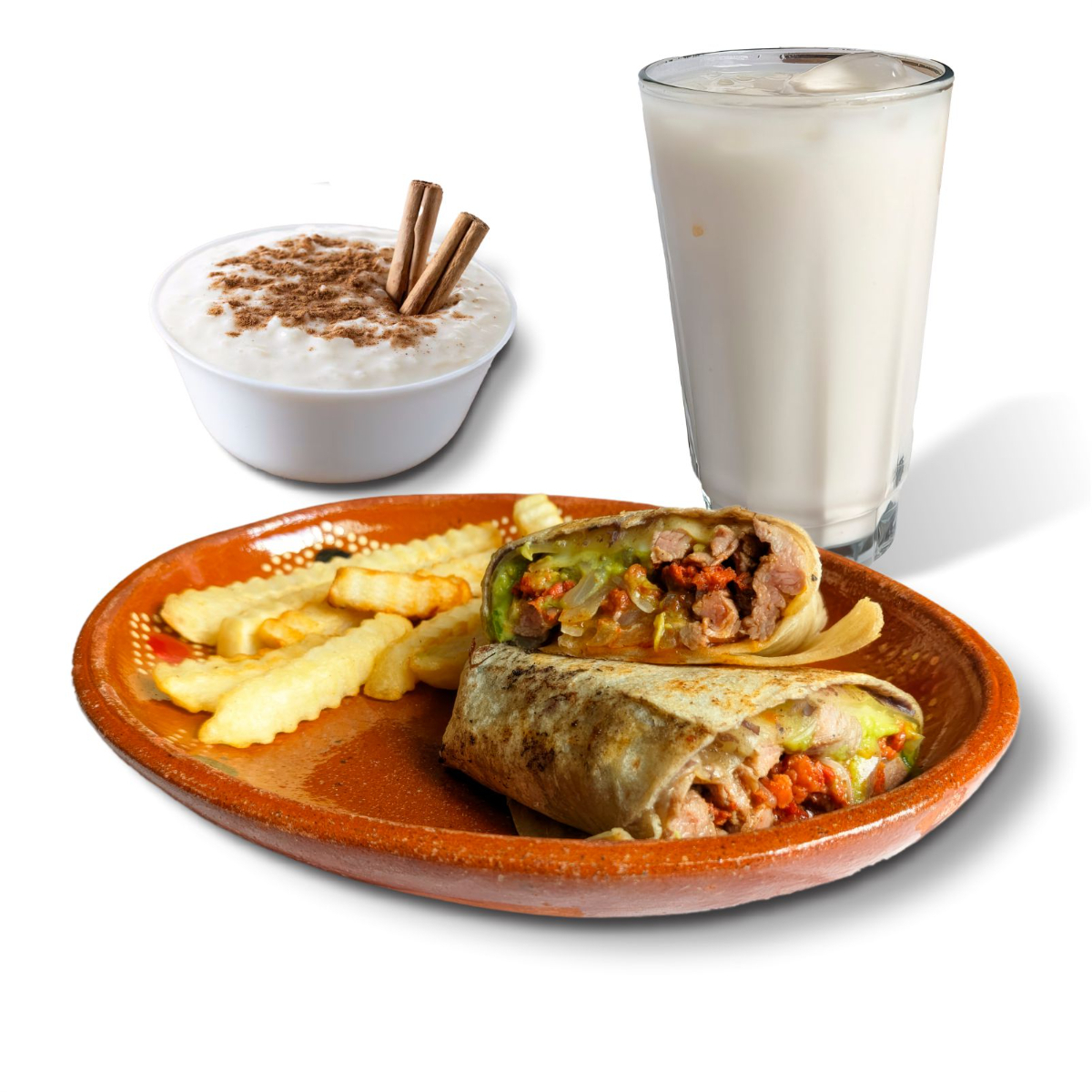 ¡Hazlo Paquete! ( Burrito + Horchata + Postre )