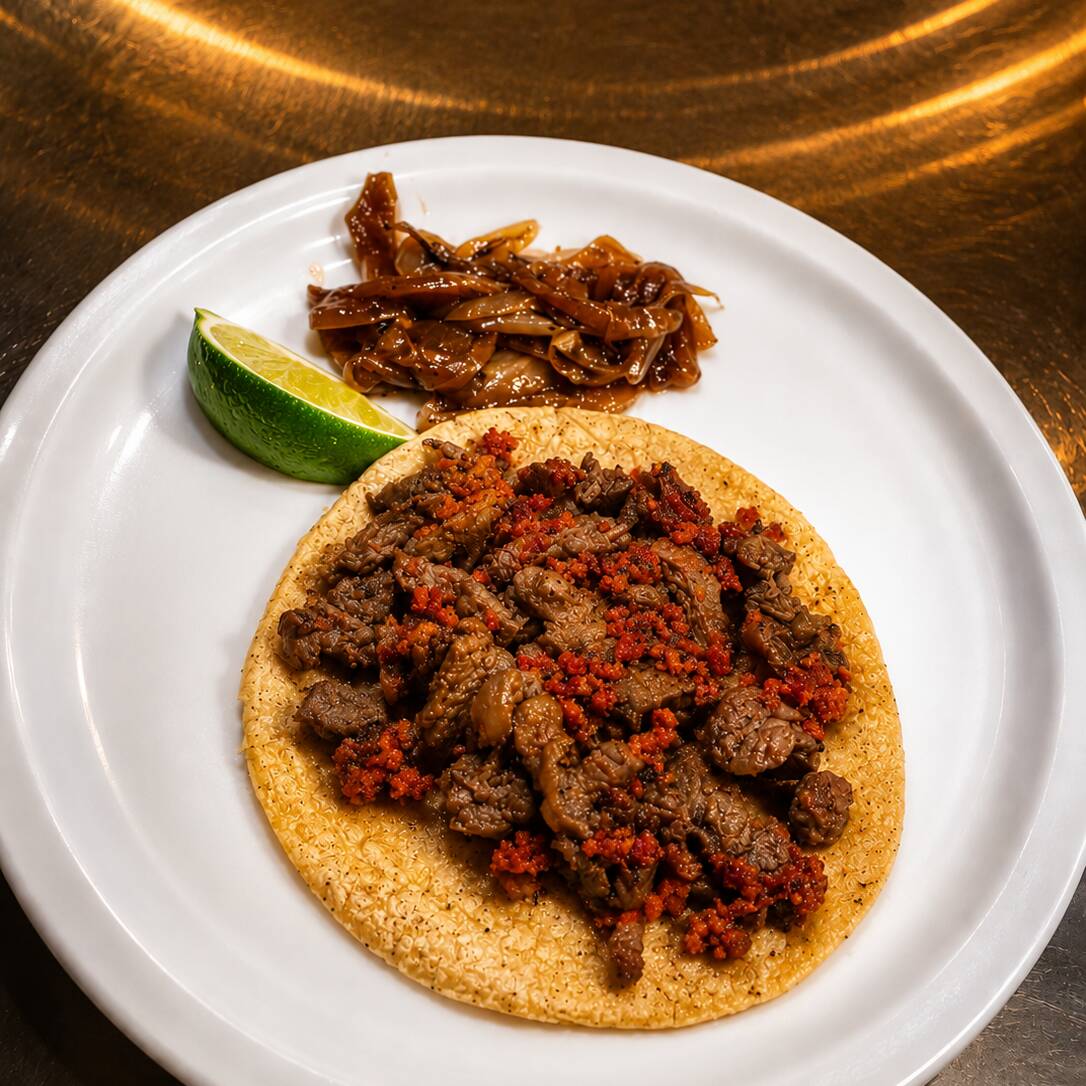 Taco Campechano de Asado con Chorizo