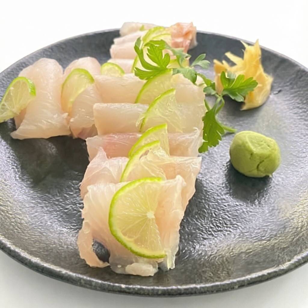 6 unidades de laminas de peixe branco , gergelin ,leemom pepeer e crisp de couve
