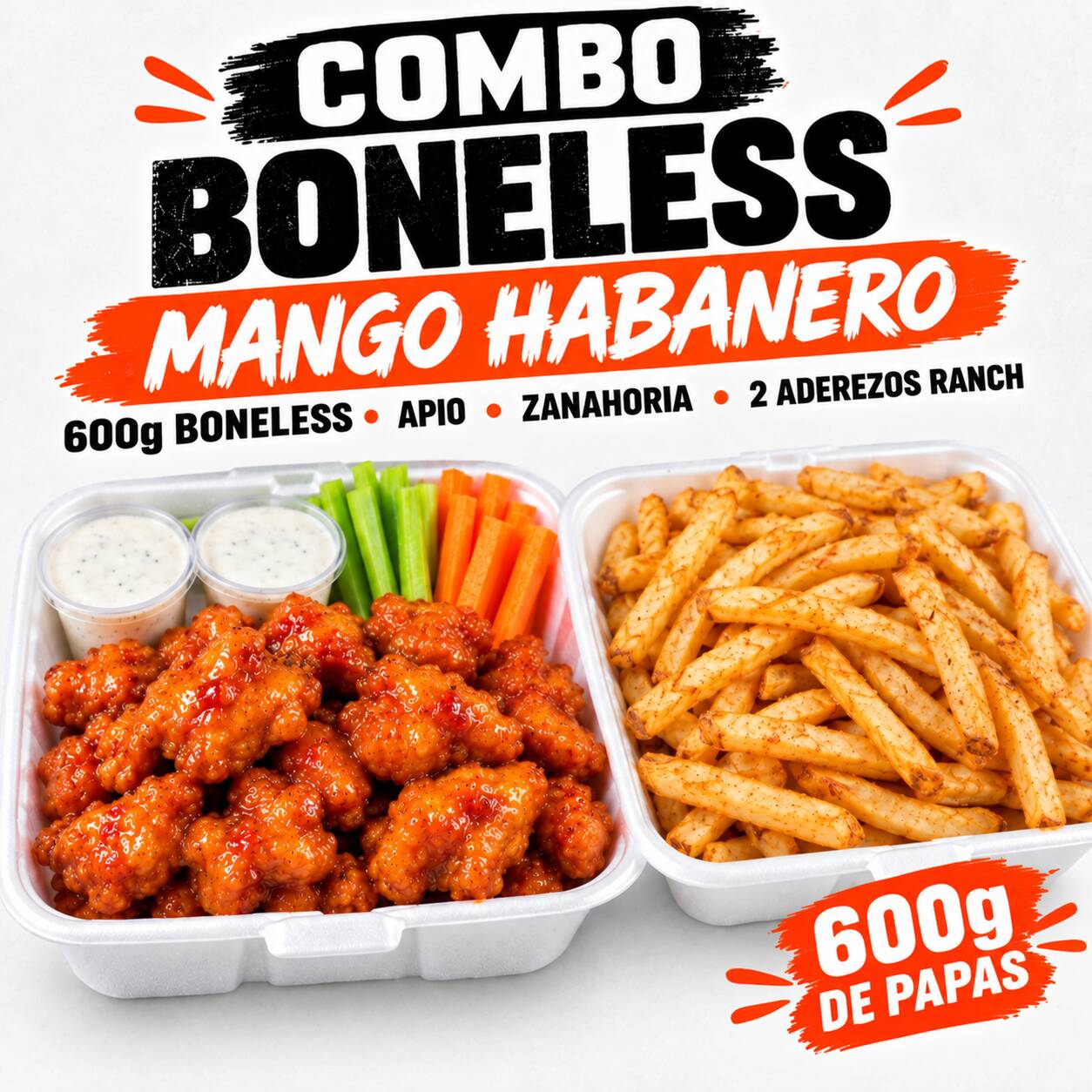 Combo Boneless Familiar Salsa Mango Habanero 600 G