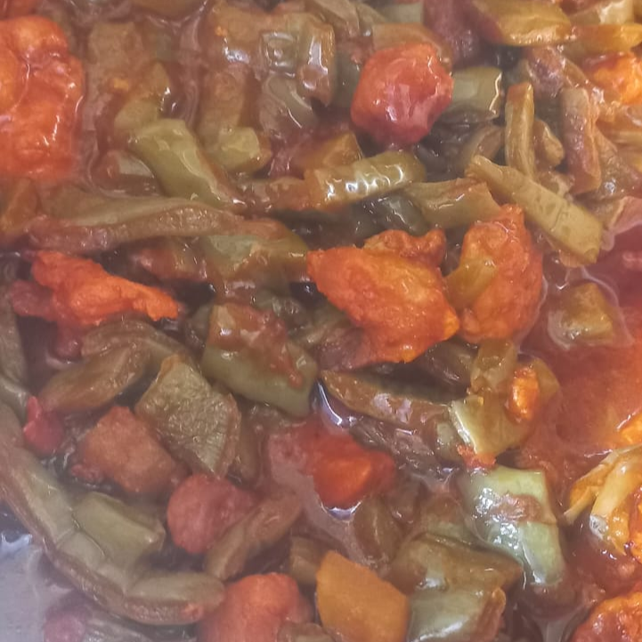 Burrito de Nopalitos con Carne de Puerco y Rojo