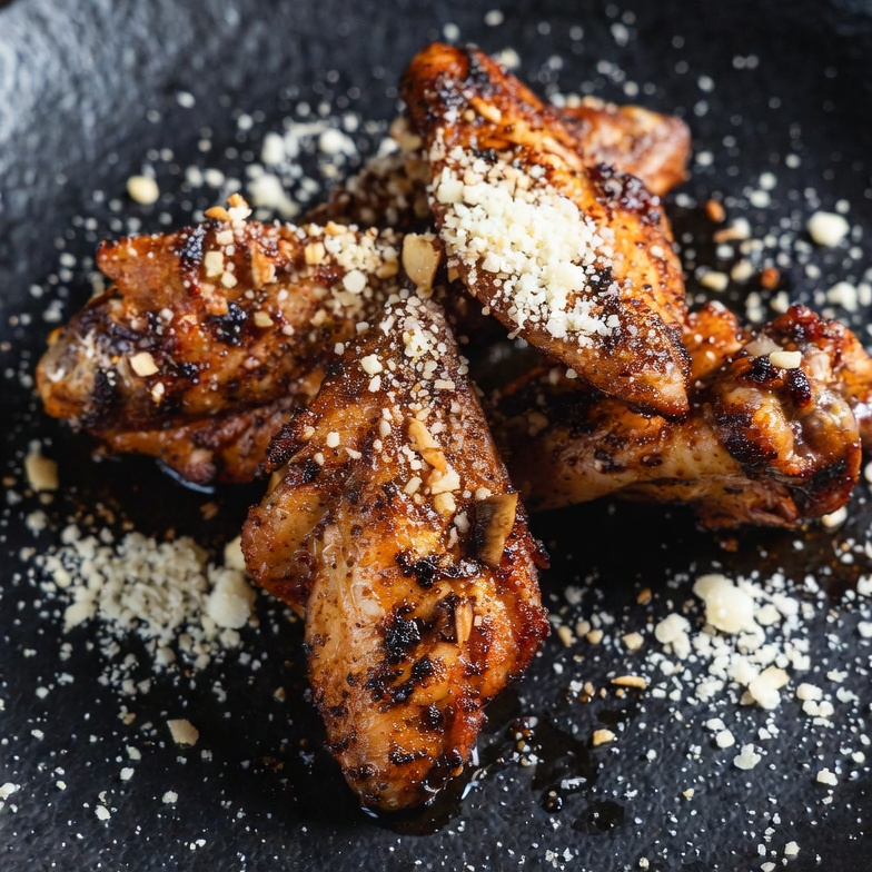 Alitas Ajo Parmesano 12 Piezas