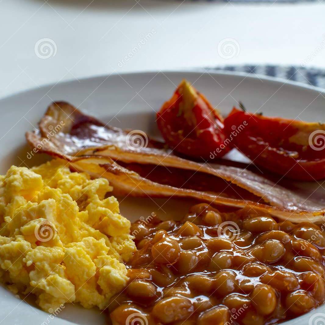 Huevos con tocino