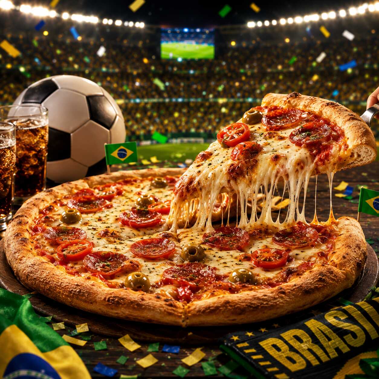 Pizza Toscana salgada + Pizza da Maitê doce. A combinação perfeita entre o sabor marcante da Toscana e a doçura irresistível dos morangos para tornar sua noite ainda mais especial.