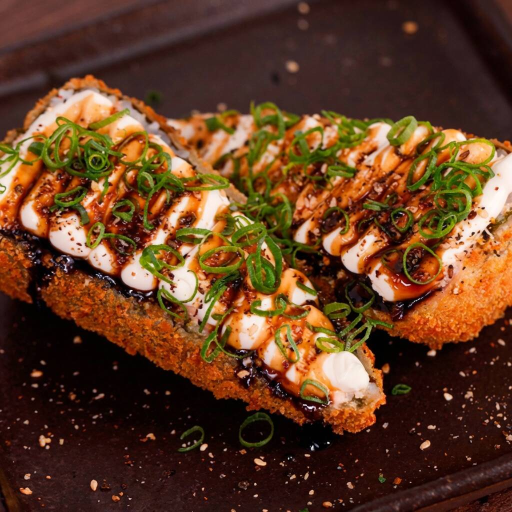 Temakis de Salmão Empanados