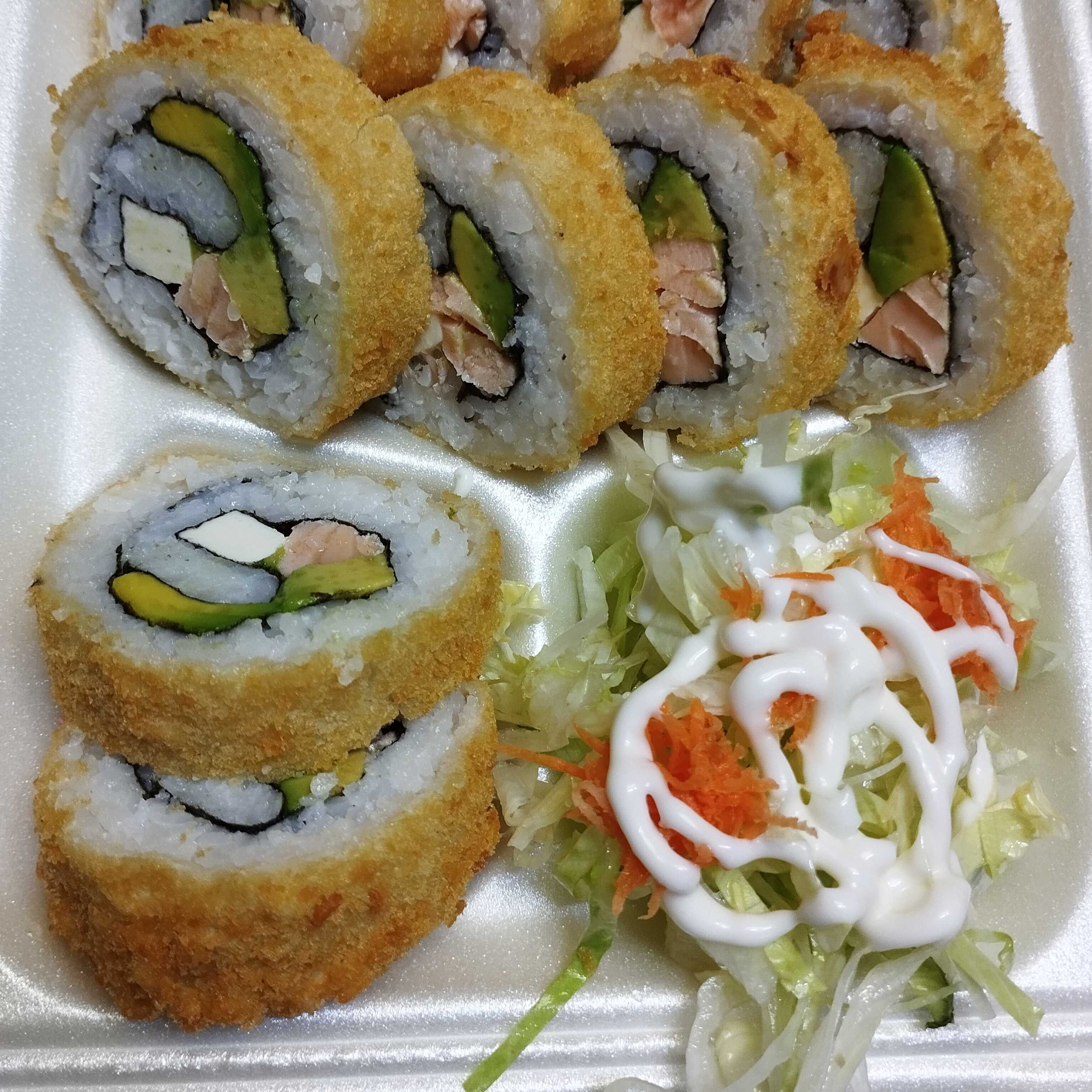 Sushi de Salmón Frito