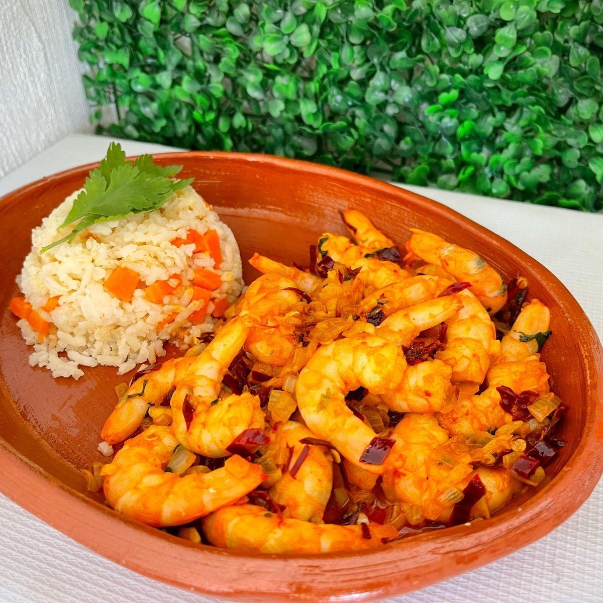 Camarones al mojo de Ajo