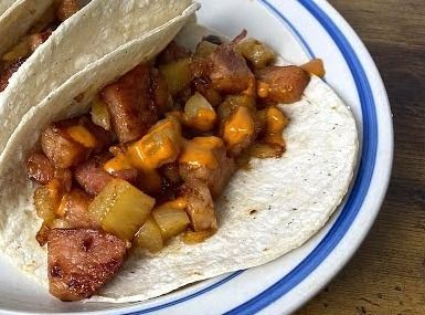 Taco de Harina de Chuleta