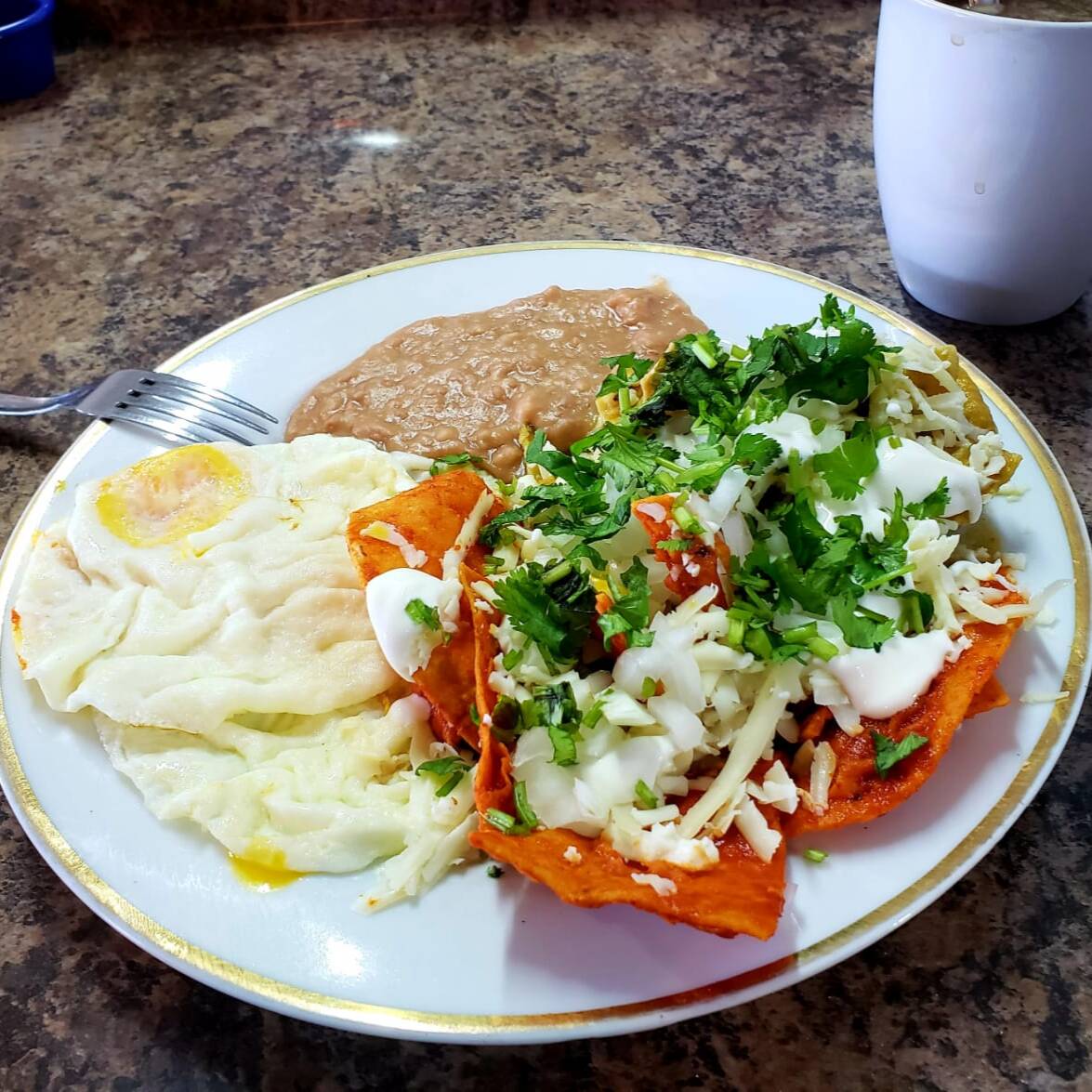 Chilaquiles con Huevo