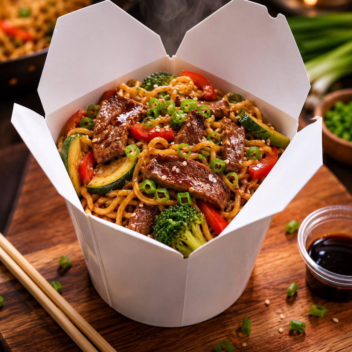 Wok Coreano de Res