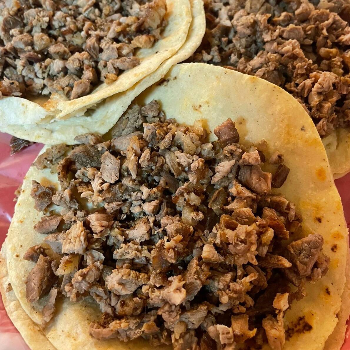 Taco de Asada con Asientos