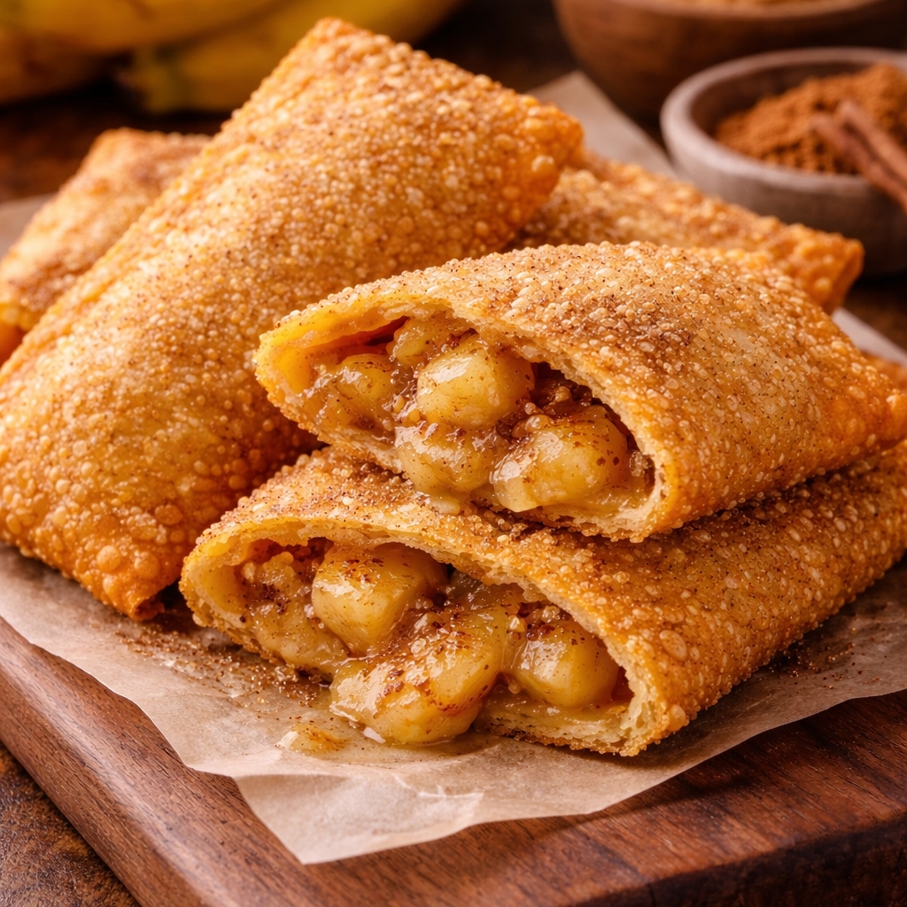 Pastel banana com Canela