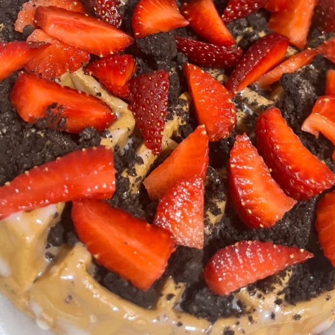 Waffle Cajeta con M&m´s