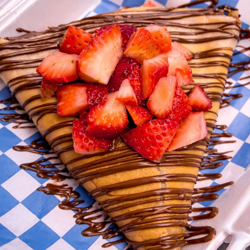 CREPA NUTELLA,FRESA Y LECHERA