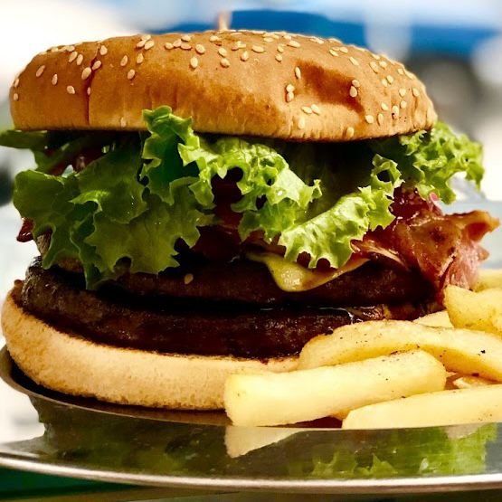 Hamburguesa Tocineta Plancha