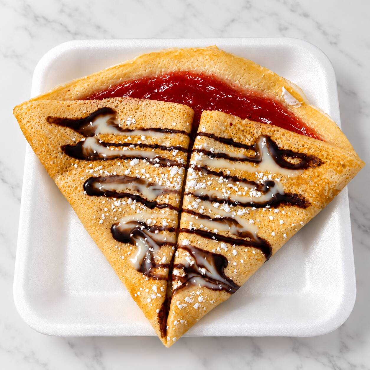 Crepa de Queso con Fresa