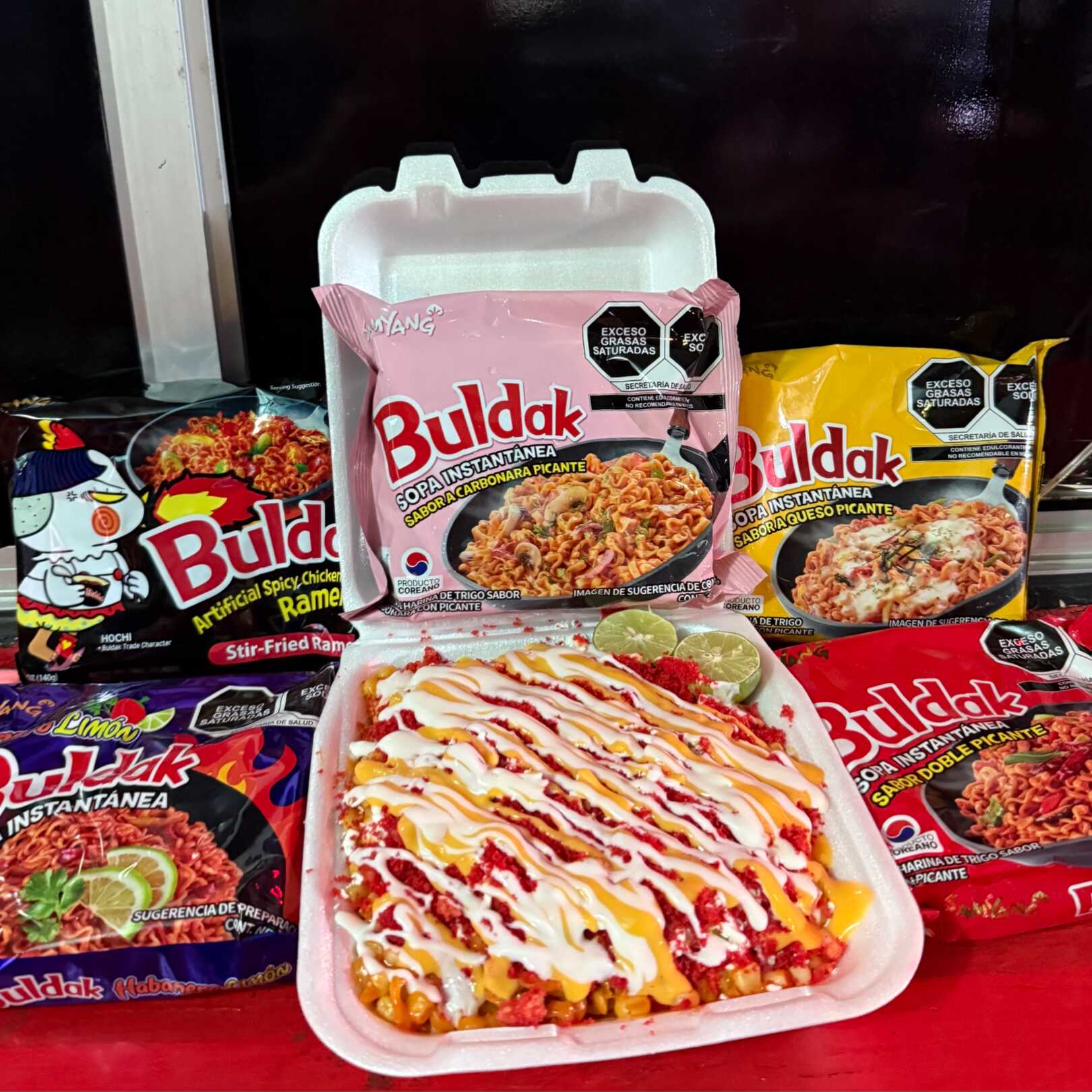 Ramen Preparada con Elote