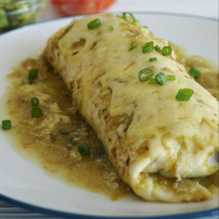 BURRO DE CHICHARRON EN SALSA VERDE