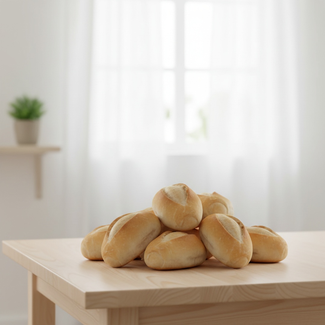 5 Pães + 5 Fatias de Queijo e Presunto