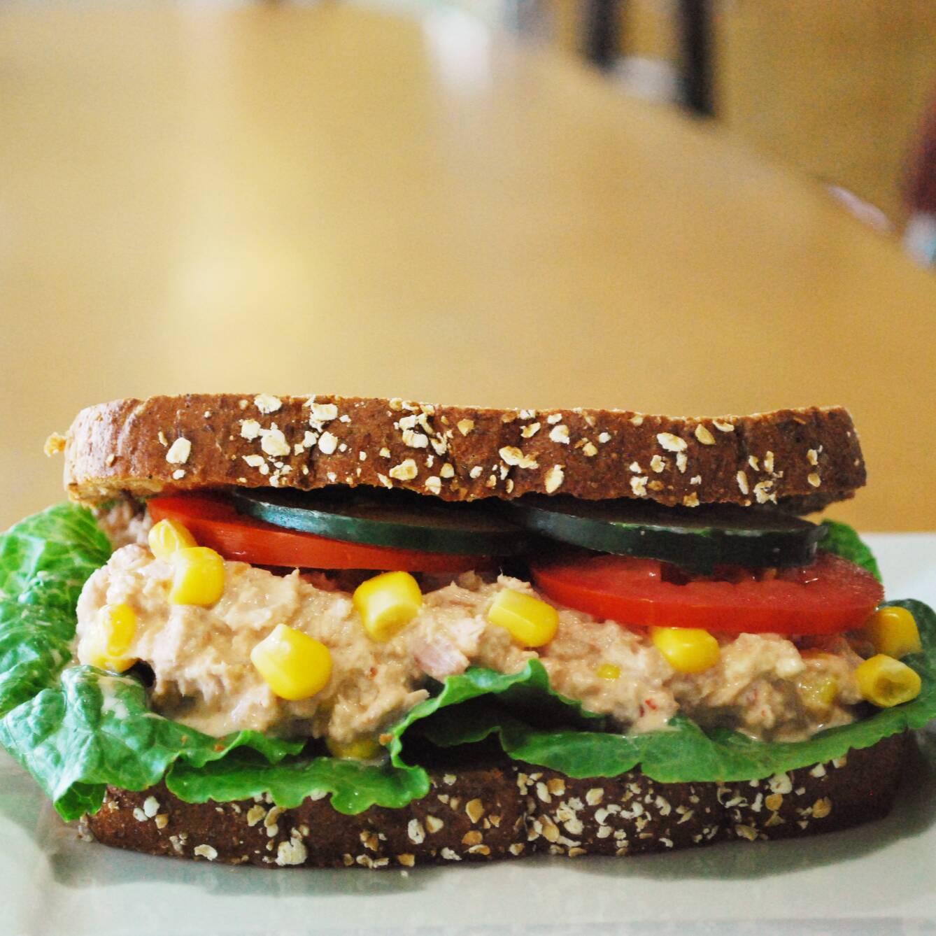 Sandwich de atún.