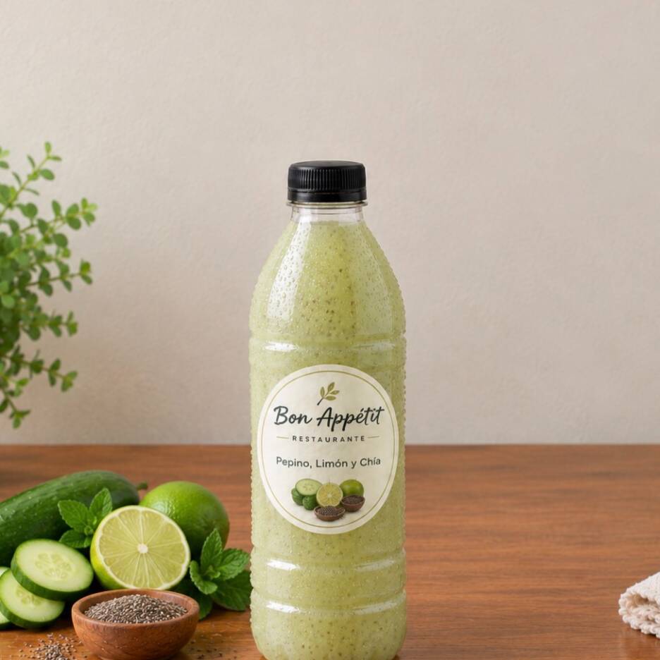Limón, pepino y chía