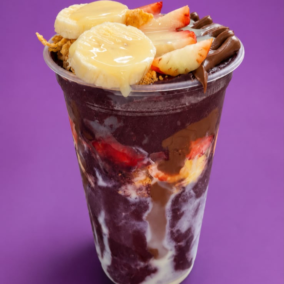 Açaí no copo 500 Ml, monte o seu preferido e se delicie. 📸 Produto real. O alimento não foi alterado. Somente o fundo da imagem foi substituído para fins de apresentação. #acai #Nutella #sorvete #morango #açaígourmet #cupuaçu #Ninho