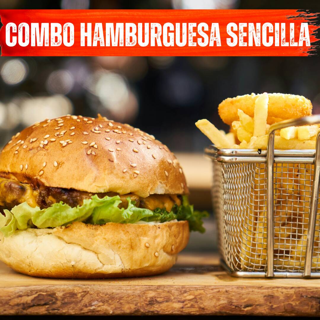 Combo Hamburguesa Clásica 🍔🍟🧃