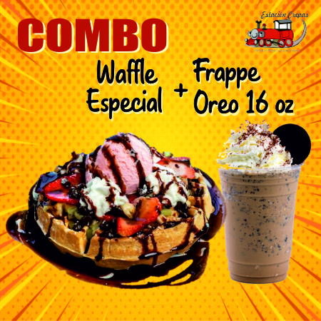 Combo-Waffle Especial + Frappe OREO
