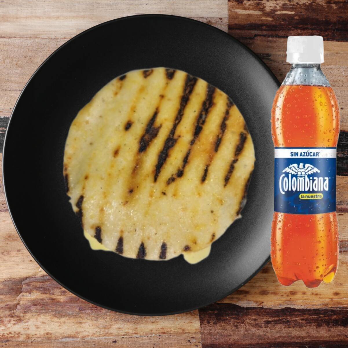 Combo Arepa con Queso + Bebida