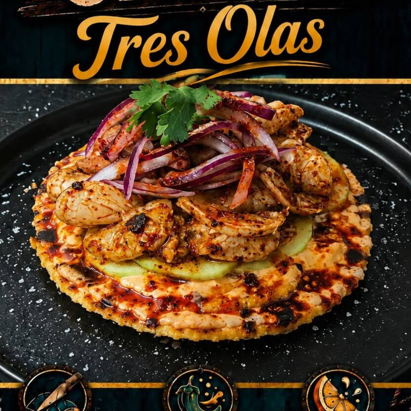 Tostada Tres Olas