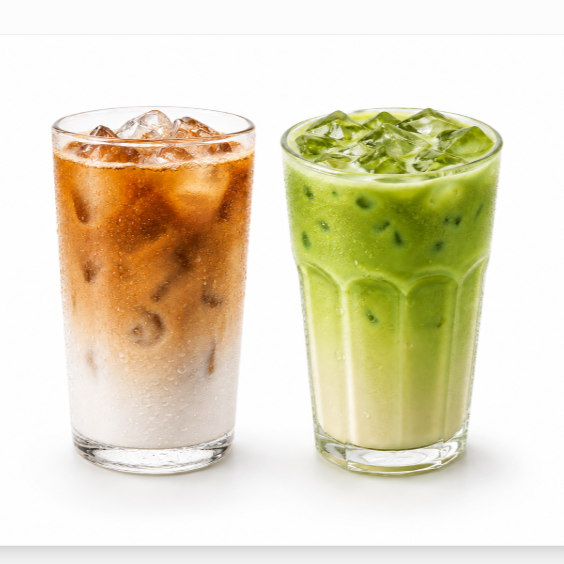 Combo Frío Verde Café. Matcha y Latte Fríos