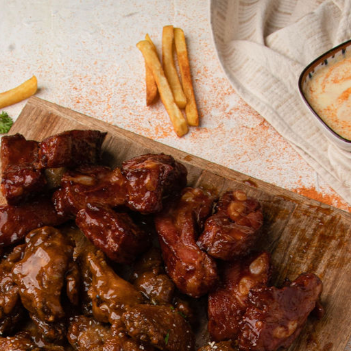 Costillas X 10 + Papas