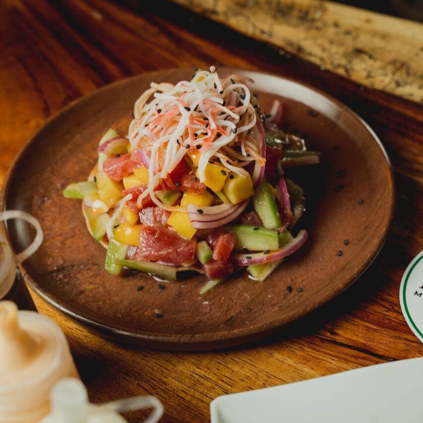 Tostada Tuna Mango