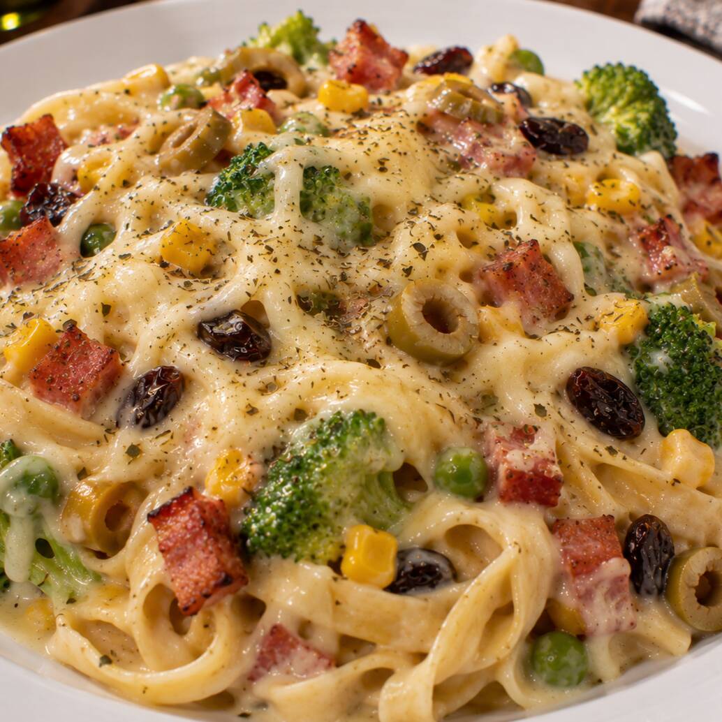 Macarrão personalizado com ingredientes a sua escolha 🍝