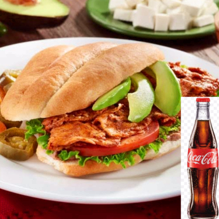 Desayuno  torta aurys + refresco