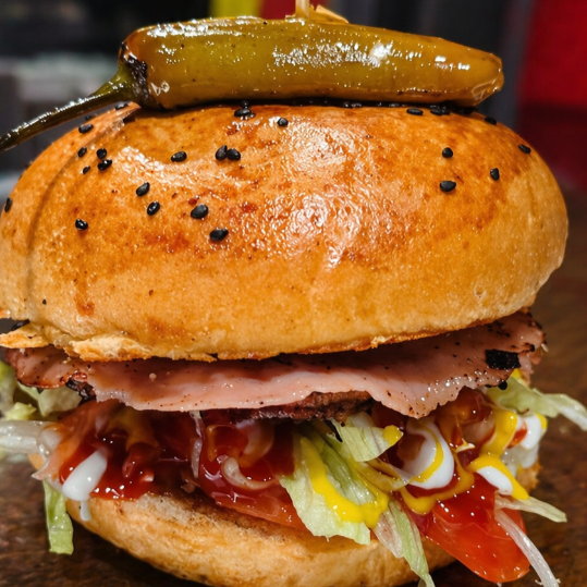 Hamburguesa Hawaiana Jr.